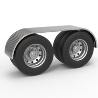 Semi truck Rear fenders Set 8 Scale 1:25 - Thumbnail 1