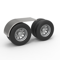 Semi truck Rear fenders Set 8 Scale 1:25 - Thumbnail 2