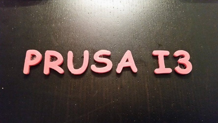Prusa i3 Text Logo 3D Print 57709