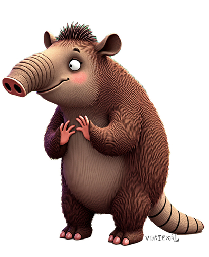 Funny Tapir Character | STL 3D Print Model