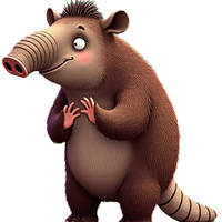 Funny Tapir Character | STL 3D Print Model - Thumbnail 5