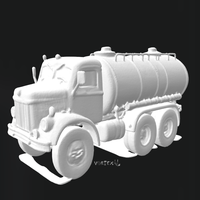 Vintage Fuel Truck | 3D Printable Model - Thumbnail 1