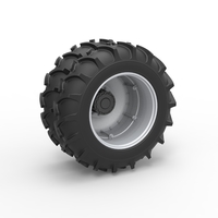 Double Wheel of Vintage Monster truck Scale 1:25 - Thumbnail 1