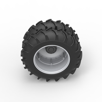 Double Wheel of Vintage Monster truck Scale 1:25 - Thumbnail 6