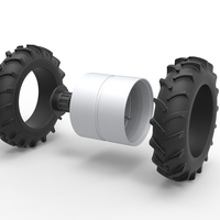 Double Wheel of Vintage Monster truck Scale 1:25 - Thumbnail 10