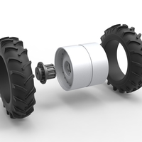 Double Wheel of Vintage Monster truck Scale 1:25 - Thumbnail 11