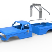 Shell of Vintage Monster Truck V5 Scale 1:25 - Thumbnail 14