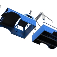 Shell of Vintage Monster Truck V5 Scale 1:25 - Thumbnail 15