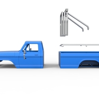 Shell of Vintage Monster Truck V5 Scale 1:25 - Thumbnail 16