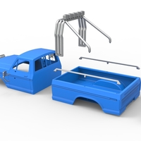 Shell of Vintage Monster Truck V5 Scale 1:25 - Thumbnail 17