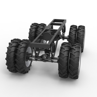 Chassis of Vintage Monster Truck with double wheels 1:25 - Thumbnail 4
