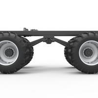 Chassis of Vintage Monster Truck with double wheels 1:25 - Thumbnail 6