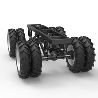 Chassis of Vintage Monster Truck with double wheels 1:25 - Thumbnail 10