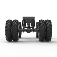 Chassis of Vintage Monster Truck with double wheels 1:25 - Thumbnail 11
