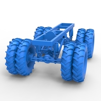 Chassis of Vintage Monster Truck with double wheels 1:25 - Thumbnail 15