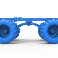 Chassis of Vintage Monster Truck with double wheels 1:25 - Thumbnail 18