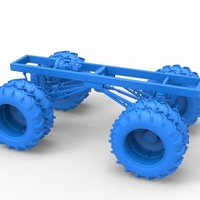 Chassis of Vintage Monster Truck with double wheels 1:25 - Thumbnail 21