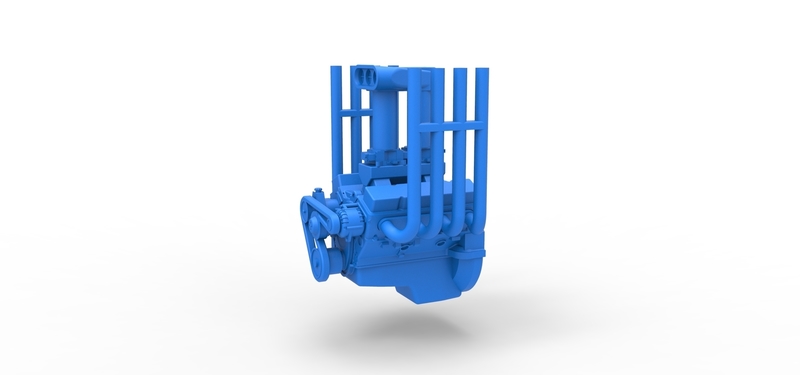 Engine V8 for Vintage Monster truck Scale 1:25