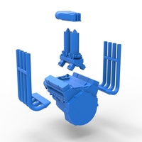 Engine V8 for Vintage Monster truck Scale 1:25 - Thumbnail 14