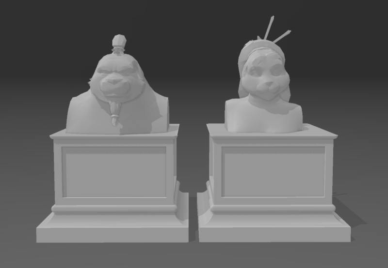 Busts - World of Warcraft - Pandarens