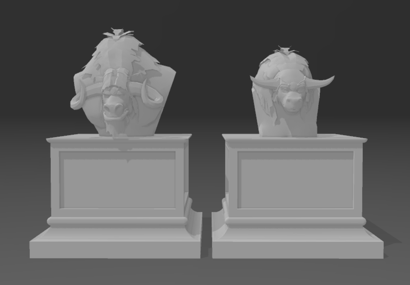 Busts - World of Warcraft - Taurens