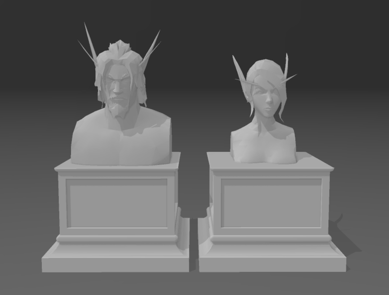 Busts - World of Warcraft - Void Elfs