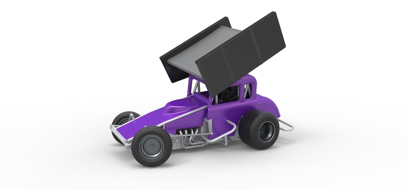 New Zealand Modified stock car while turning 1:25