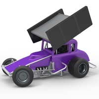 New Zealand Modified stock car while turning 1:25 - Thumbnail 1