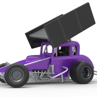 New Zealand Modified stock car while turning 1:25 - Thumbnail 2