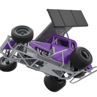 New Zealand Modified stock car while turning 1:25 - Thumbnail 3
