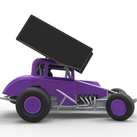 New Zealand Modified stock car while turning 1:25 - Thumbnail 18