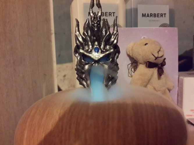 lich king-helmet 阿薩斯頭盔 3D Print 57809