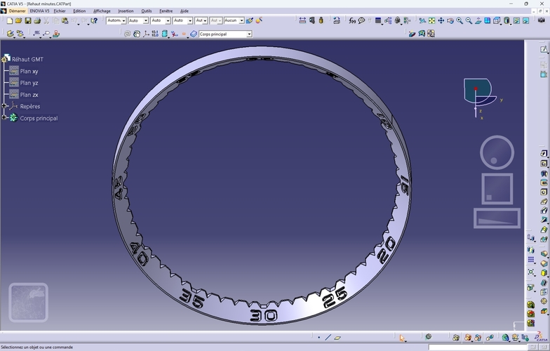 Seiko SKX007 Minutes chapter ring