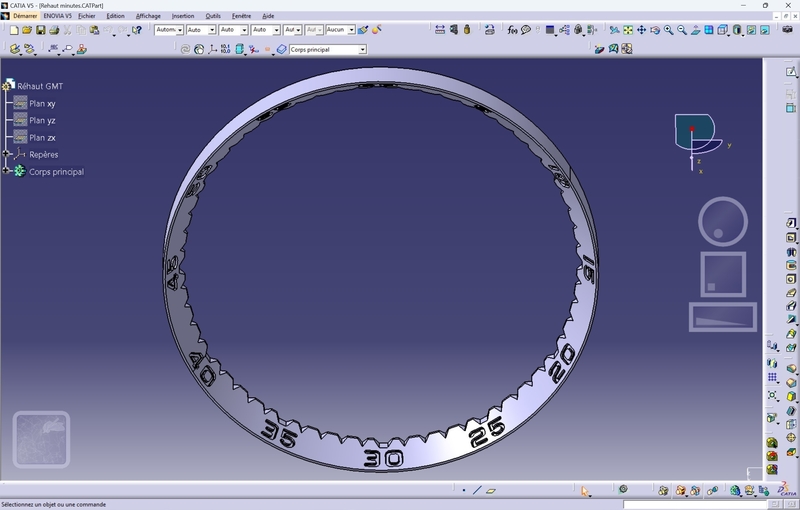Seiko SKX007 Minutes chapter ring