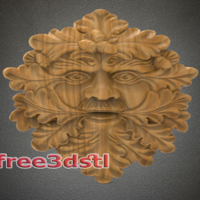 Green man 3D STL Model - Thumbnail 1