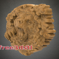 grizzly bear 3D STL Model - Thumbnail 3