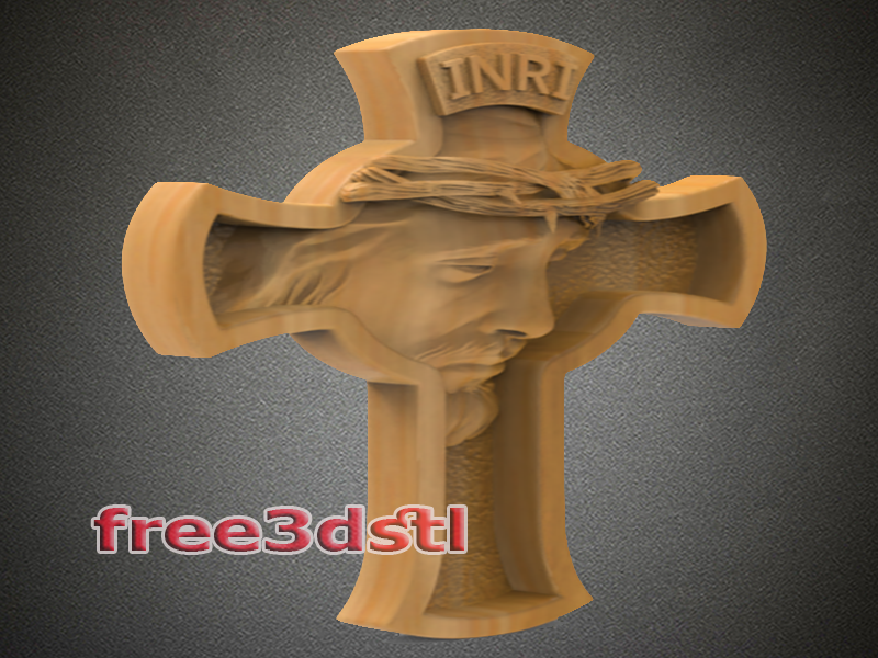 Jesus Cross 3D STL Model - Pinshape