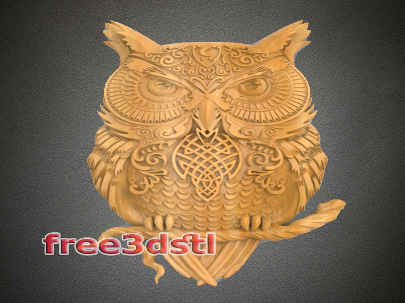 Owl 3D STL Model