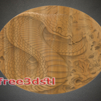 Snake 3D STL Model - Thumbnail 1