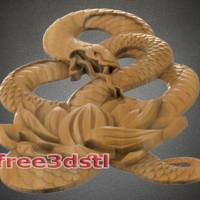 snake Lotus 3D STL Model - Thumbnail 2