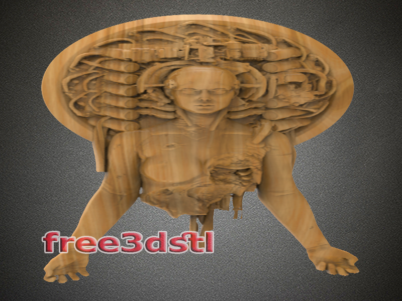 Wall cyborg 3D STL Model