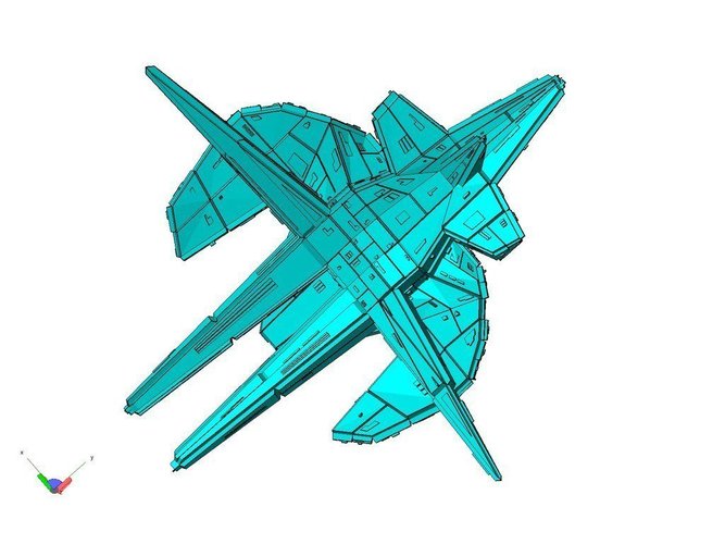Spaceship-6 3D Print 57830