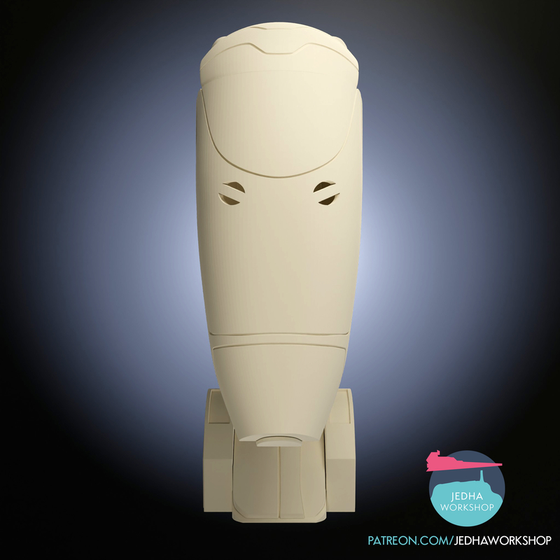 B1 Battle Droid Trophy Head Bust (Articulated) (TPM)