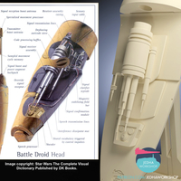 B1 Battle Droid Trophy Head Bust (Articulated) (TPM) - Thumbnail 7