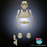 Biker Scout Trooper Full Armour Star Wars (ROTJ) - Thumbnail 1