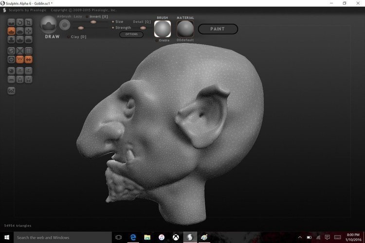 Goblin Head 3D Print 57856