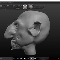 Small Goblin Head 3D Printing 57856