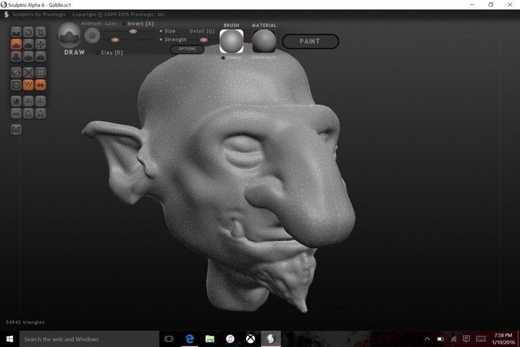 Goblin Head 3D Print 57857
