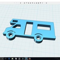 Small Van Puzzel 3D Printing 57886