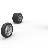 Wheel Set of Ape car proto Scale 1:25 - Thumbnail 2